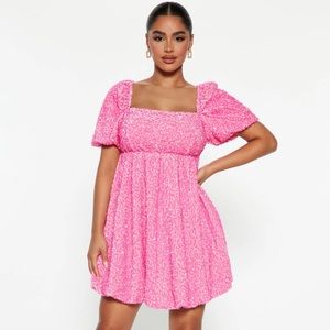 Fashion nova pink sequin dress